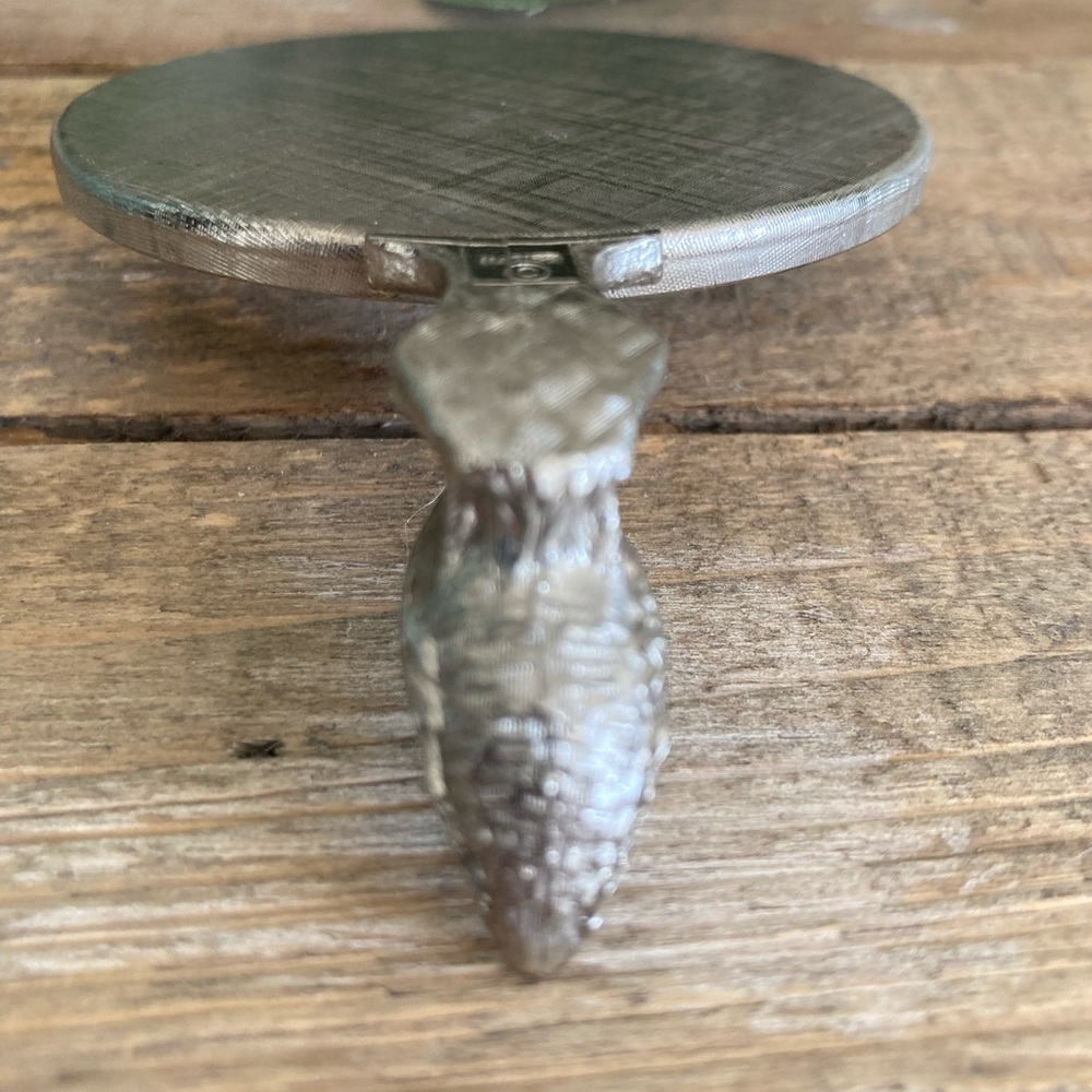 STUNNING NAPIER VINTAGE RARE POWDER COMPACT HAND MIRROR - Picture 6 of 7
